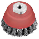 kwb 719210 AGGRESS-FLEX cup brush 100mm steel wire M14 thread