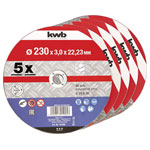 kwb 791995 Cutting disc 230mm 5 pcs Metal cutting angle Grinder use