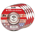 kwb 792295 Cutting Disc Set 125mm 5pcs stone use silicon Carbide