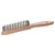 kwb 919930 Wire brush stainless steel sturdy Wooden handle rust-free