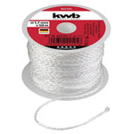 kwb 922105 wall cord 1.7mm white 50m nylon braided guide extra strong