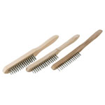 kwb 923190 Wire brush set 3 pcs steel wire Wood grip rust removal