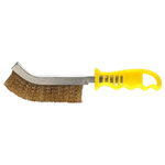 kwb 923221 Wire brush brass wire plastic handle for rust removal