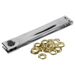kwb 929710 eyelet pliers Brass 12 eyelets for paper cardboard plastic