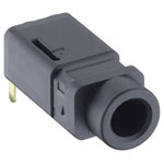 Lumberg 1503 16 3.5mm Audio Jack Socket 4 Pins Stereo Black Horizontal