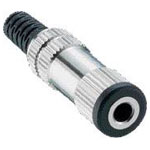 Lumberg 1522 03 Audio Jack Socket 3.5 mm Straight Mono 2 Pins Silver