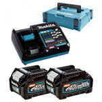 Makita 191V07-0 kit: 40V 2.0Ah Li-ion DC40RA fast charger 2 BL4020 batteries