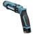 Makita DF012DZ Cordless screwdriver bendable 7.2V 21-torque 2-speed