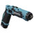 Makita DF012DZ Cordless screwdriver bendable 7.2V 21-torque 2-speed