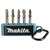 Makita E-13568 Bit set 5-piece double torsion colour-coded snap hook