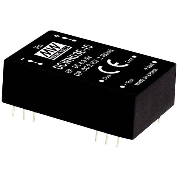 Mean Well DCWN03A-12 DCWN03 3W DC/DC converter -40 to +90°C 2 outputs ...