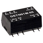 Mean Well DETN01L-15 DC/DC converter 1W dual output high efficiency