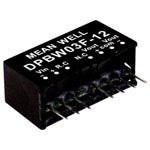 Mean Well DPBW03F-12 DC/DC converter dual output 125mA 3W SIP 1 pc