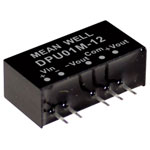 Mean Well DPU01L-12 DC/DC converter 1W 42mA 2 outputs 1500V I/O insulation