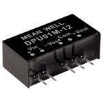 Mean Well DPU01M-12 dcdc converter 1W 42mA 2 outputs 1500V isolation