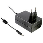 Mean Well GST25E15-P1J PSU 15V DC 1660mA 25W Europlug Level VI