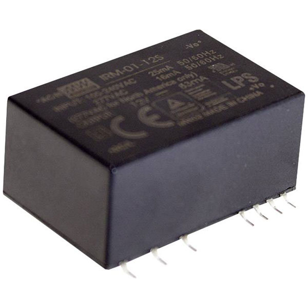 Mean Well IRM-01-5S AC/DC PSU 5V 200mA 1W low power compact design