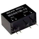 Mean Well MDS01L-12 DC/DC converter 84mA 1W 1 output SIP standard 1pc