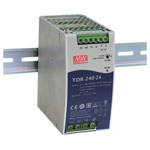 Mean Well TDR-240-48 TDR Rail PSU 240W 48V DC 5A DIN-mounted fanless design