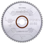 Metabo 628442000 Circular Saw Blade 216mm 60 cogs for laminate