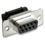 MH MH10575 D-SUB Receptacles 9 Pins 180° Cut & Clip 1pc