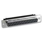 MH MH10578 D-SUB Receptacle 37 Pins 180° Angle Cut & Clip 1pc