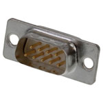 Molex 1727040075 FCT D-sub Plug 9 Pins Male Straight Solder Gold