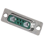 Molex 1731070060 D-sub Plug 7 Pins Gold Plating Green Insulator