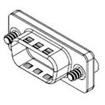 Molex 1731120061 D-sub Plug Size 2 Female Dust Cap 4-40 Unc Screws