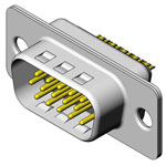Molex 1731130058 D-sub Male Plug 15-pin Solder Cup Gold-plated