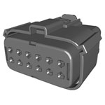 Molex 194180026 Mx150l 12-circuit Receptacle For 18-22 AWG Wire Black