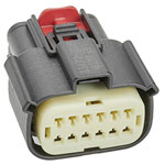 Molex 334721206 Mx150 Female Connector 12 Circuit Dual Row Black