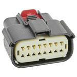 Molex 334721607 Mx150 Dual Row 16-circuit Female Connector Light Grey