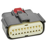 Molex 334722001 Mx150 Connector Assembly Dual Row 20 Circuits Black