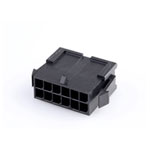 Molex 430201200 Micro-fit 3.0 Plug Housing 12 Circuits Black