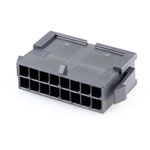 Molex 430201600 Micro-fit Plug Housing 16 Pins 3mm Spacing Black