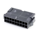 Molex 430201800 Micro-fit 3.0 Socket Housing 18-pin 3mm Black Ul 94v-0