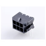 Molex 430450600 Micro-fit Header 3mm Pitch 6 Pins Right-angle Black