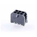 Molex 430450612 Micro-fit Vertical Header 3mm Pitch 6 Pins Black
