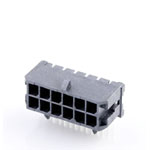 Molex 430451200 Micro-fit Header 12 Pins 3mm Spacing Right-angle Black