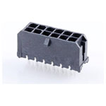 Molex 430451212 Micro-fit 3.0 Header 3mm Pitch 12 Pin Dual Row Black