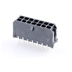 Molex 430451412 Micro-fit 3.0 14-pin Header 3mm Pitch Dual Row Black
