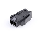 Molex 436400200 Micro-fit Plug Housing 2-pin 3mm Black Panel Mount