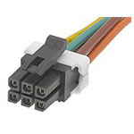 Molex 451320603 Micro-fit Socket Cable 6 Pins 3mm Dual Row 300mm Black