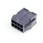 Molex 469930810 Mini-fit Jr. Plug Housing 8-pin 4.2mm Black Nylon