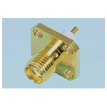 Molex 732510410 SMA Socket 50ω Straight 4 Hole Flange Mount