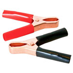 Mueller 010032 Alligator Clip Set Copper-Plated Clamps PVC Insulators