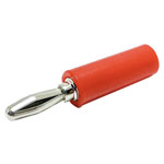 Mueller BU-00243-2 Jack Plug Solder-Free Red 40.386mm Nickel-Plated