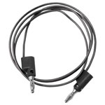 Mueller BU-2020-A-24-0 Test Lead 4mm Jack 610mm Black Stackable Plugs