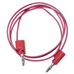 Mueller BU-2020-A-24-2 Test Lead 610mm Red 4mm Banana Plugs 1pc